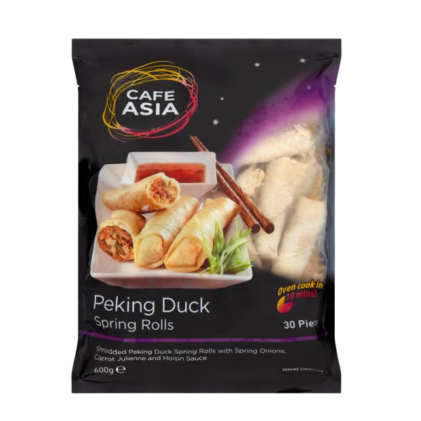 Cafe Asia Peking Duck Spring Rolls – 600g (30pcs) – TK Trading Wholesale