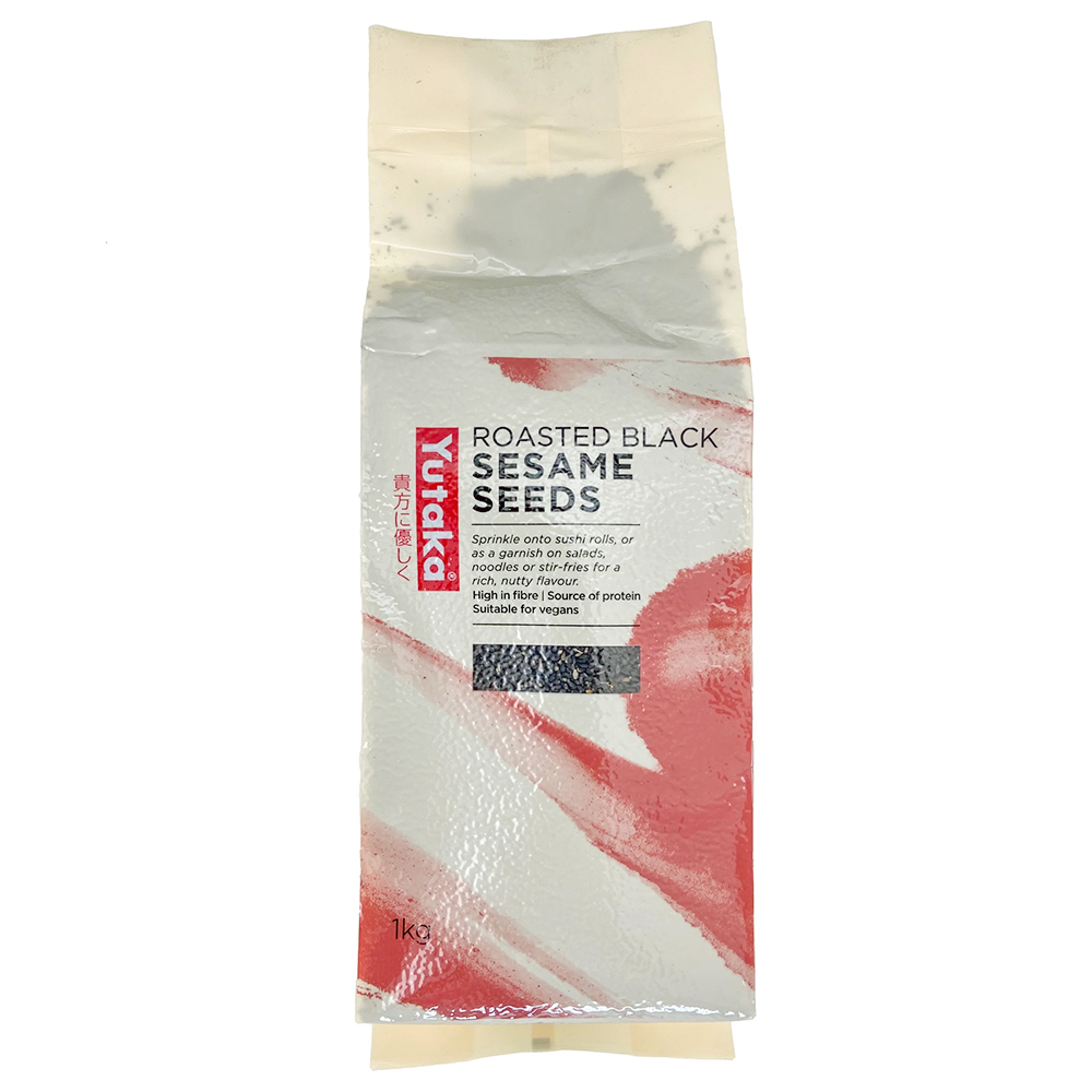 Yutaka Roasted Black Sesame Seeds - 1kg